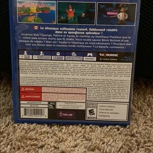 PS4 Game Spongebob Squarepants